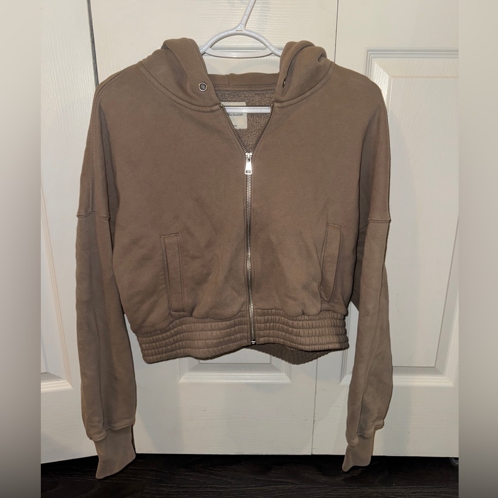 Abercrombie & Fitch Tan Hoodie Sweatshirt